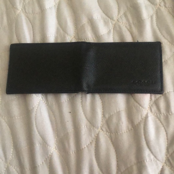 Black COACH mens wallet - Picture 2 of 2